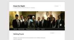 Desktop Screenshot of caseforsight.org