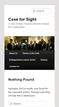 Mobile Screenshot of caseforsight.org